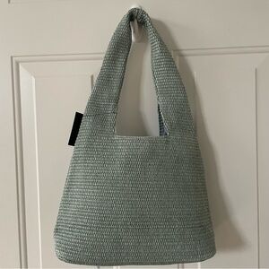 Forever 21 Textured Gray/Blue Shoulder Bag